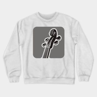 Violin Pegbox Square Icon Crewneck Sweatshirt